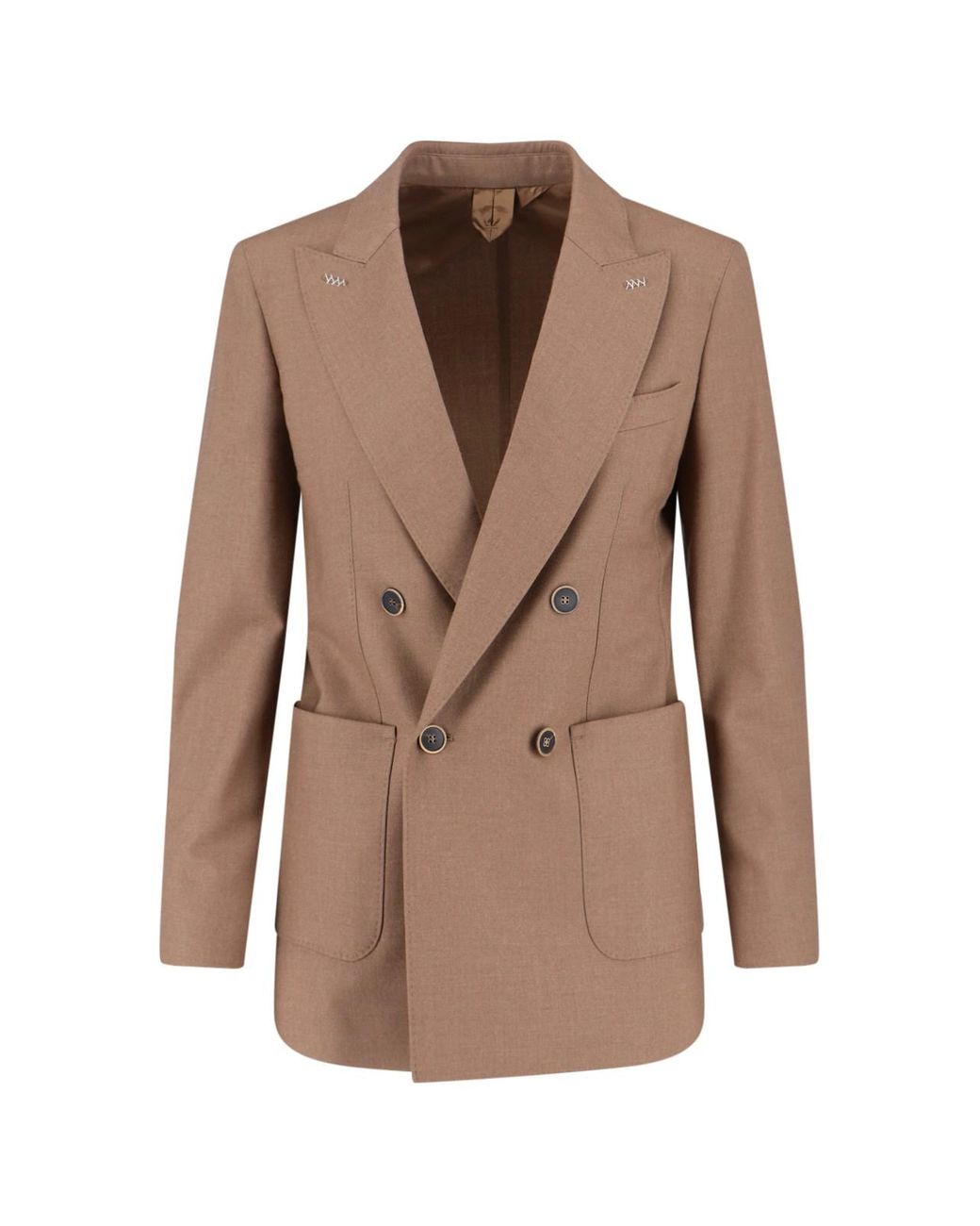 Max Mara Brown Harald Double-Breasted Blazer