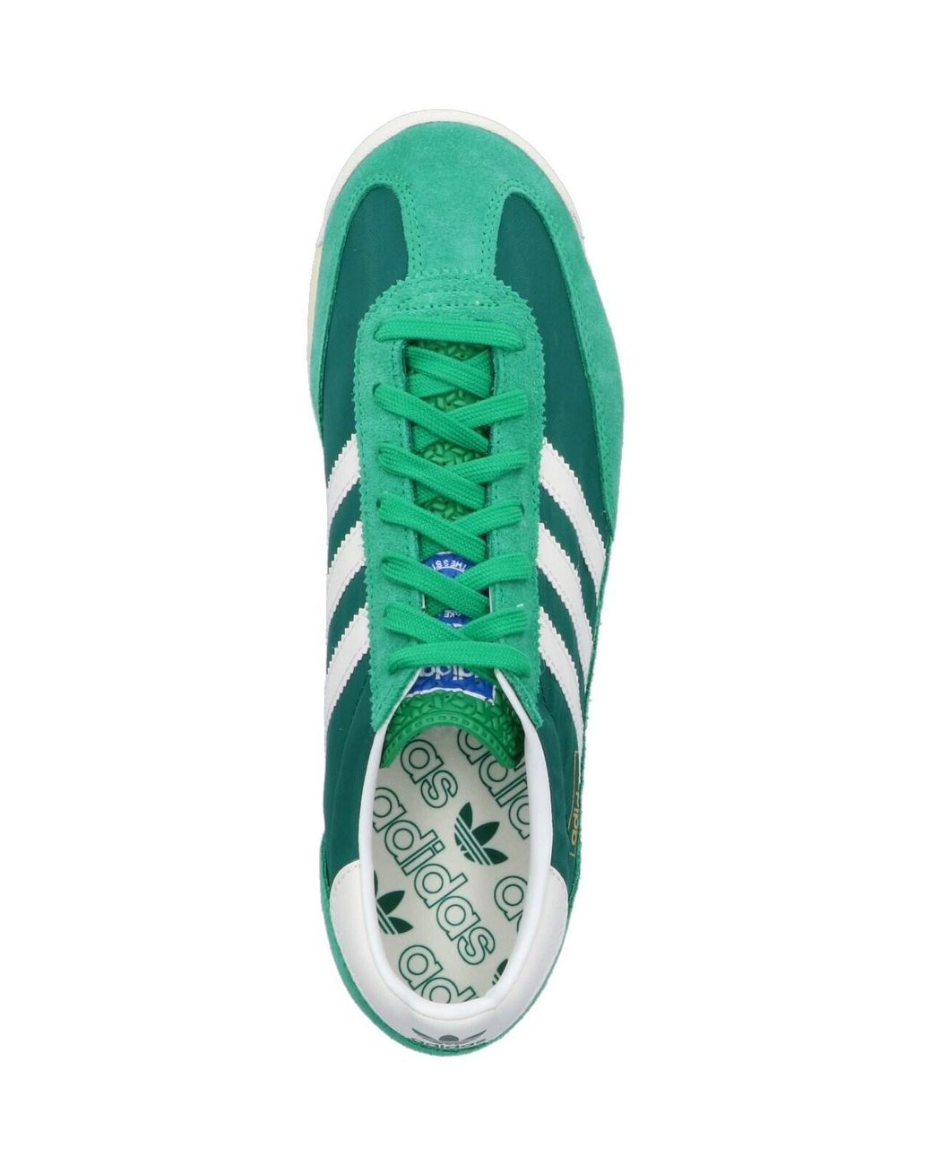 Adidas Green Leather Sneakers for men