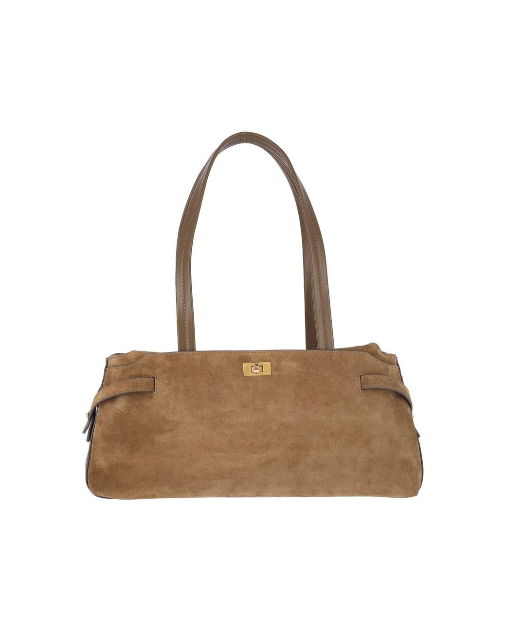 Anya Hindmarch Natural Suede Shoulder Bag