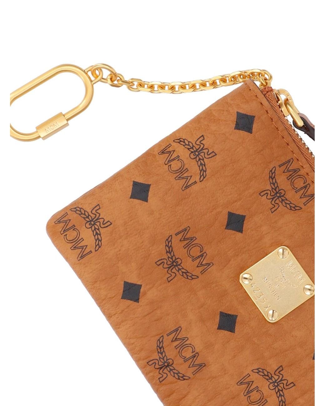 MCM White Wallets Polyurethane