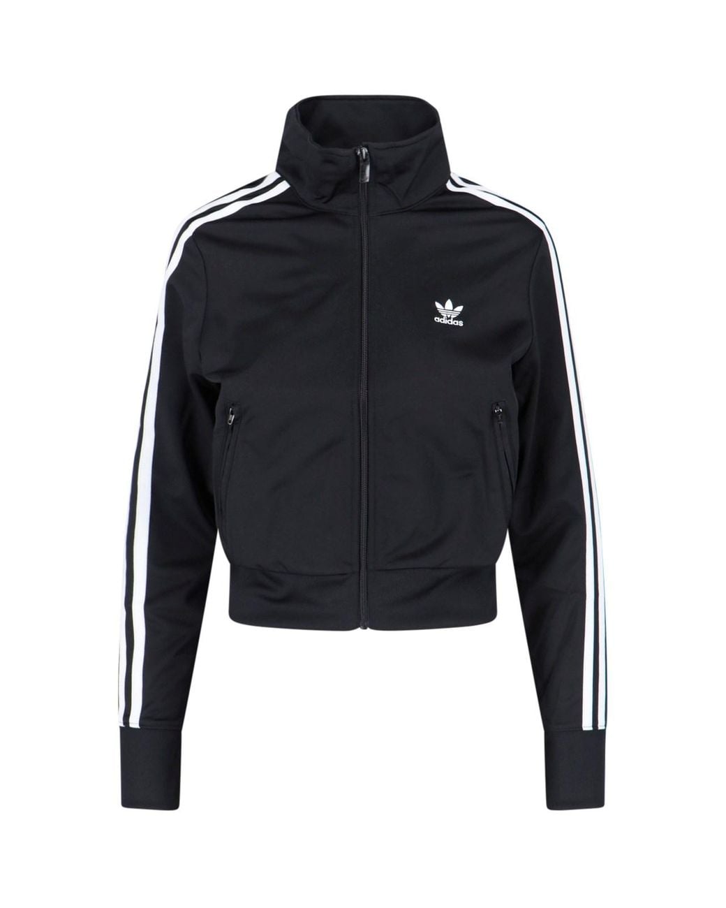 Adidas Black Cropped Track Jacket