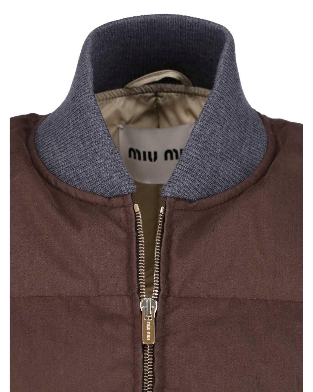 Miu Miu Brown Padded Vest