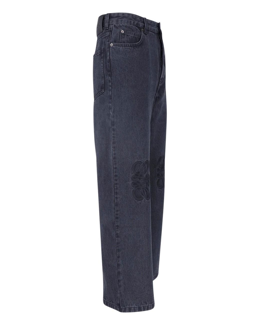 Loewe Blue Wide Jeans "Anagram" for men
