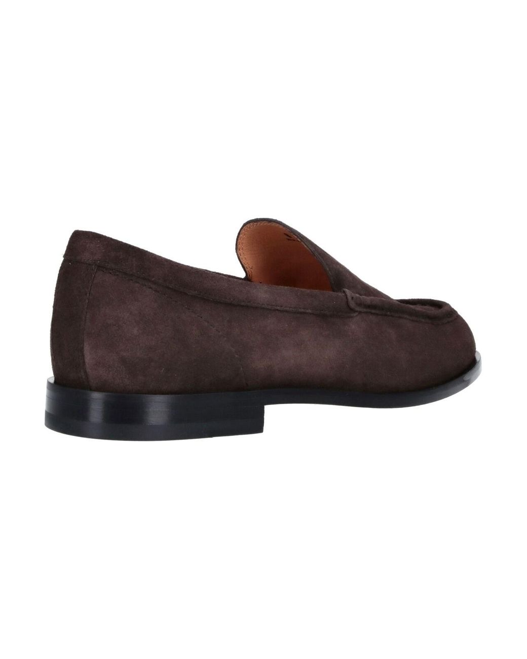 Tod's Brown Calf Leather Flat Loafers for men