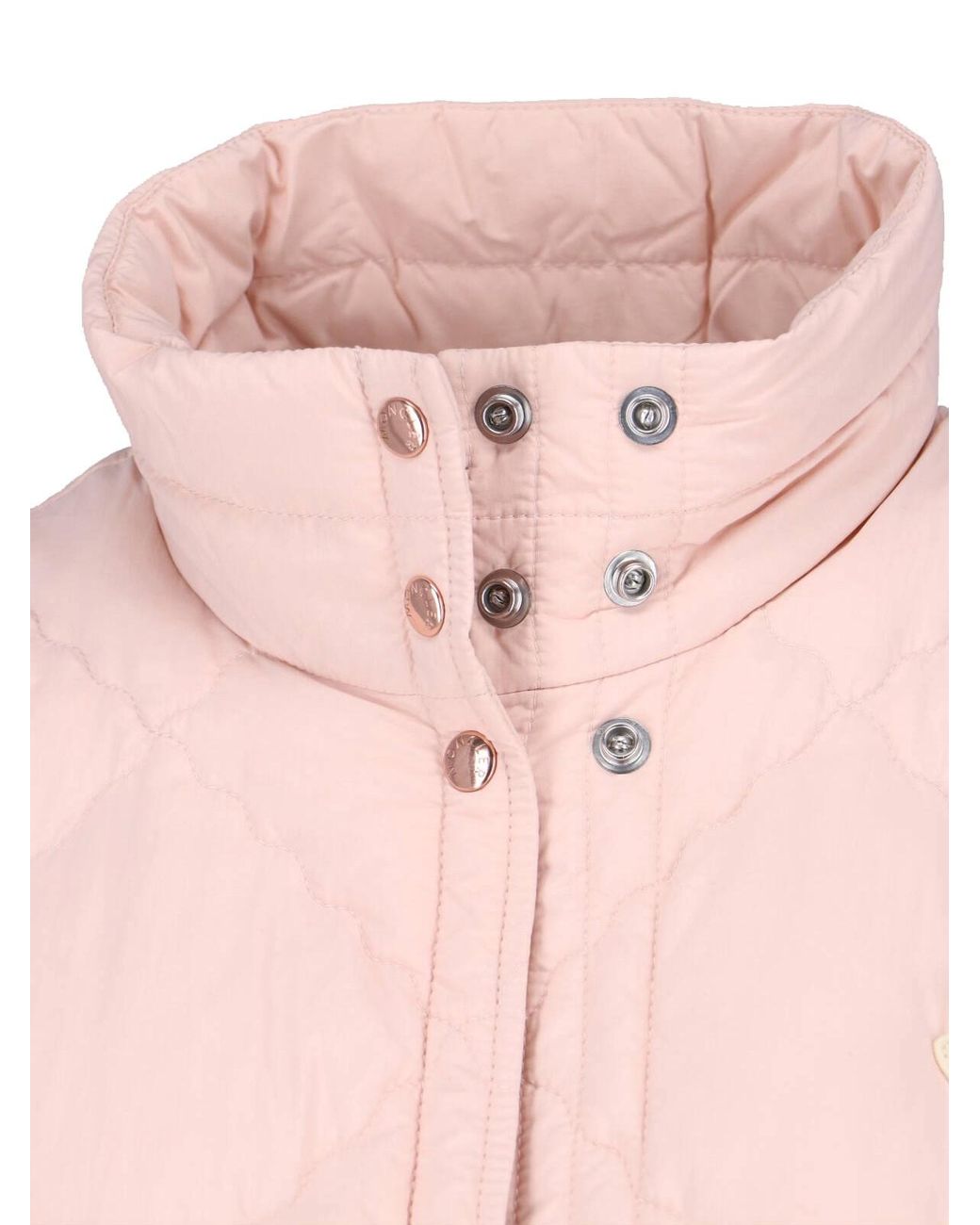 Moncler Pink Quilted Puffer Vest
