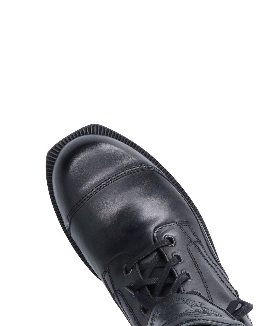 Kiko Kostadinov Black Lace-Up Buckle Leather Boots for men