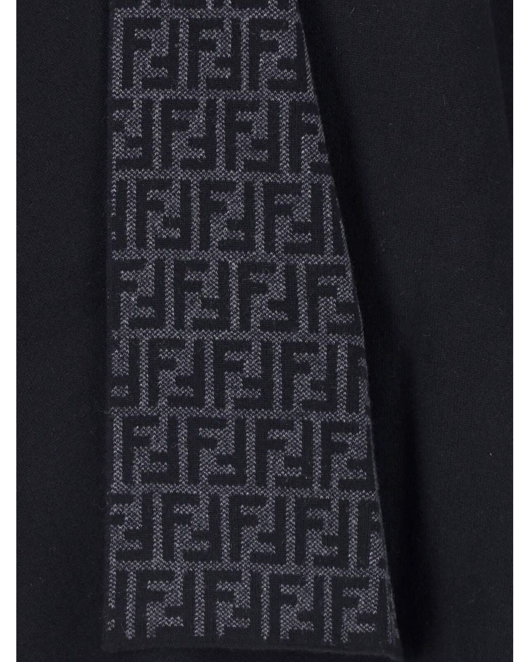 Fendi Blue Cashmere Cape