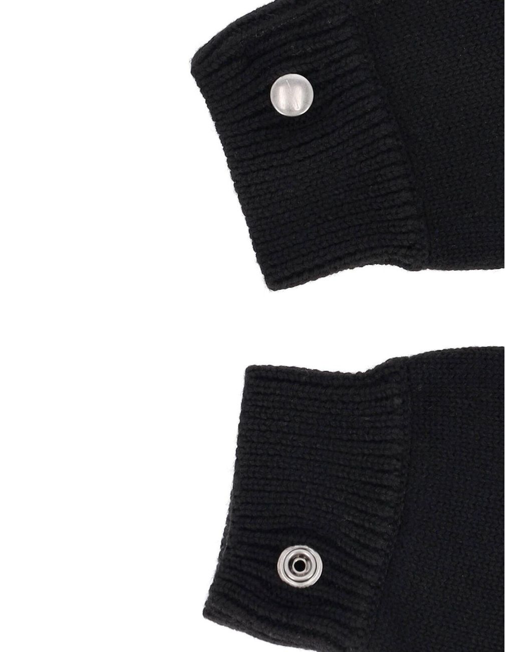 Guanti "Touchscreen" di Rick Owens in Black da Uomo