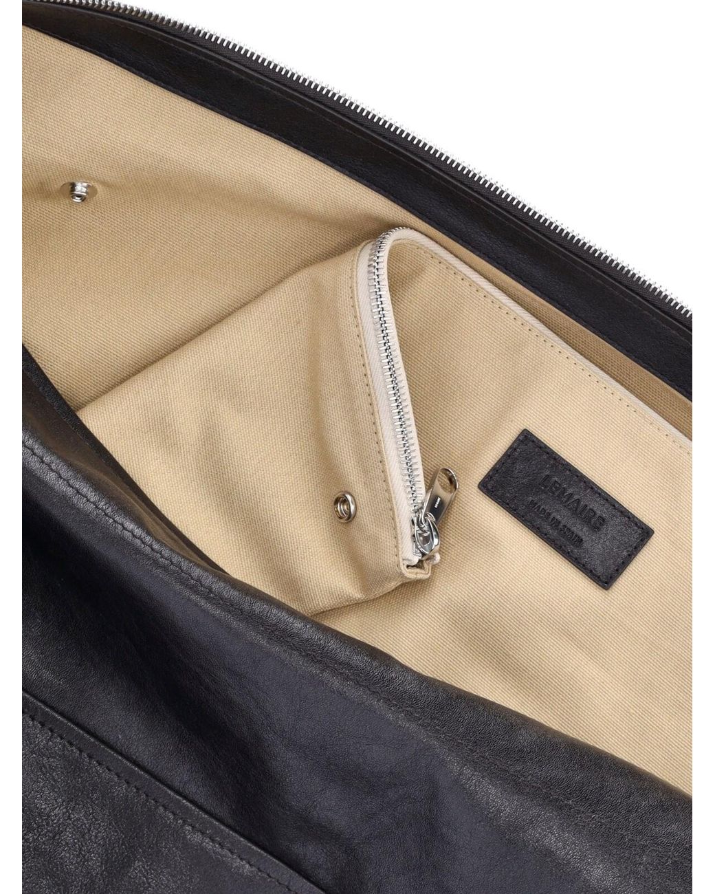 Lemaire Black Shoulder Bag "Berlingot 72H" for men