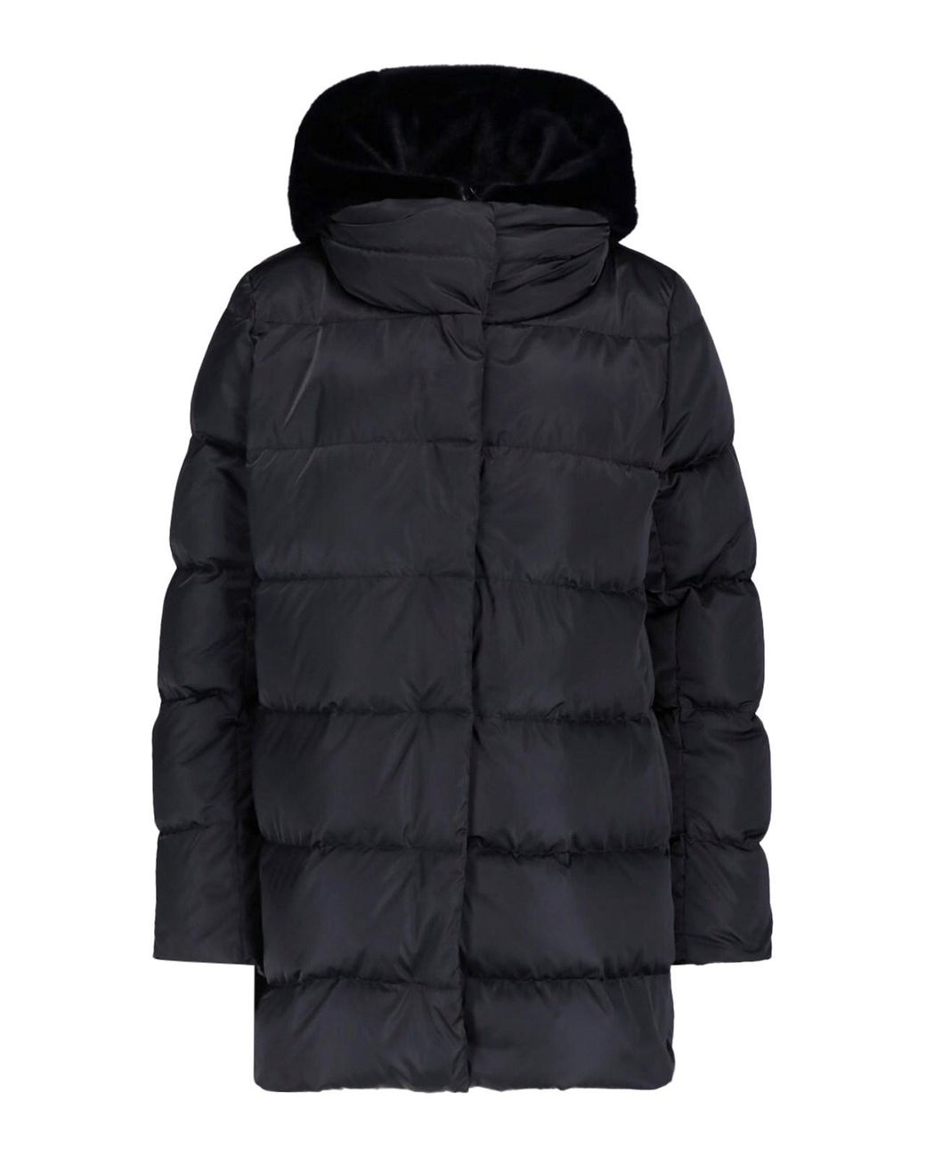 Herno Black Padded Hooded Jacket
