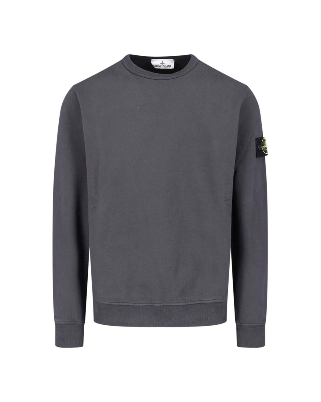 Stone Island Blue Cotton Sweatshirt "Compass" for men