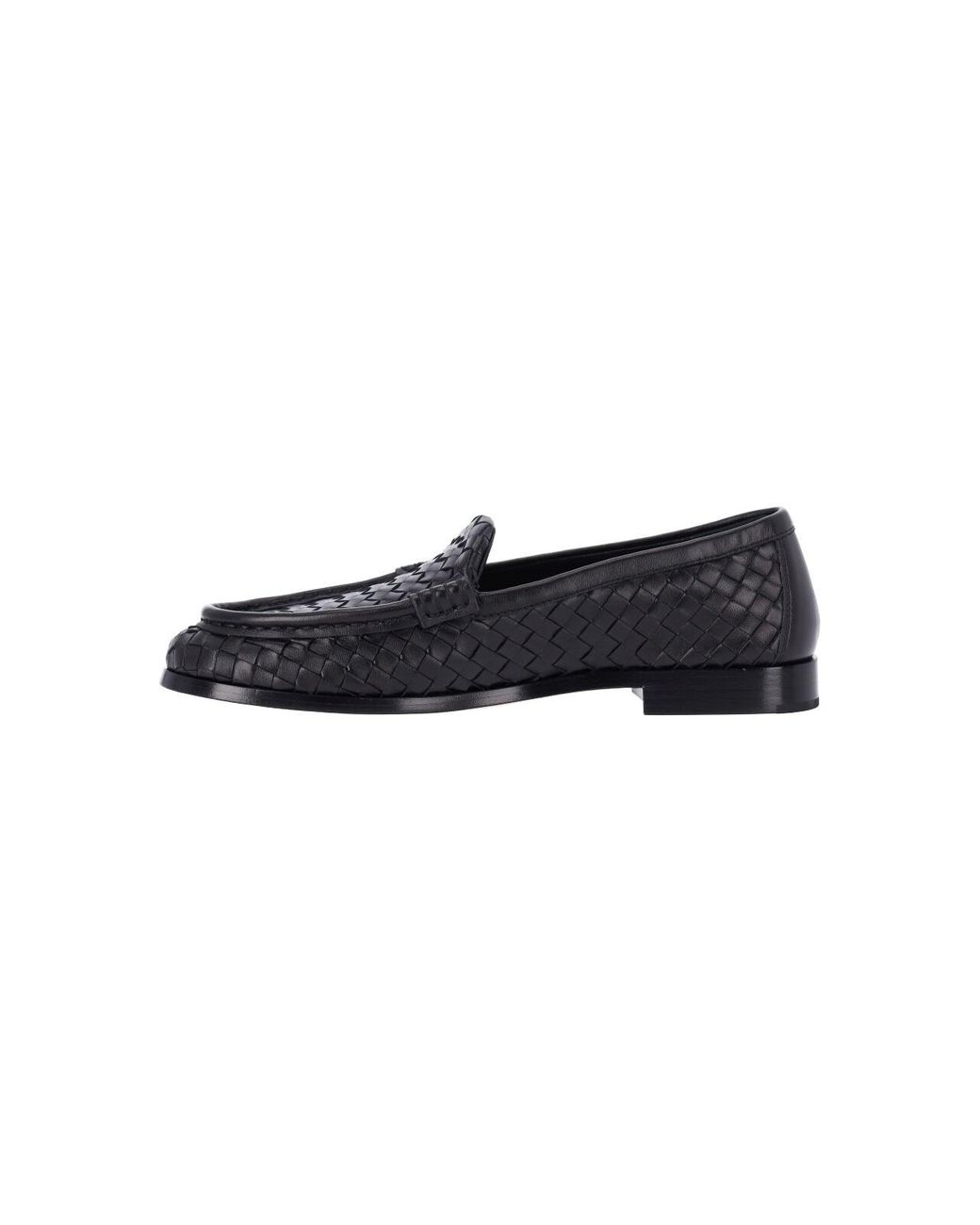 Bottega Veneta Black Loafers “Silenzio” for men