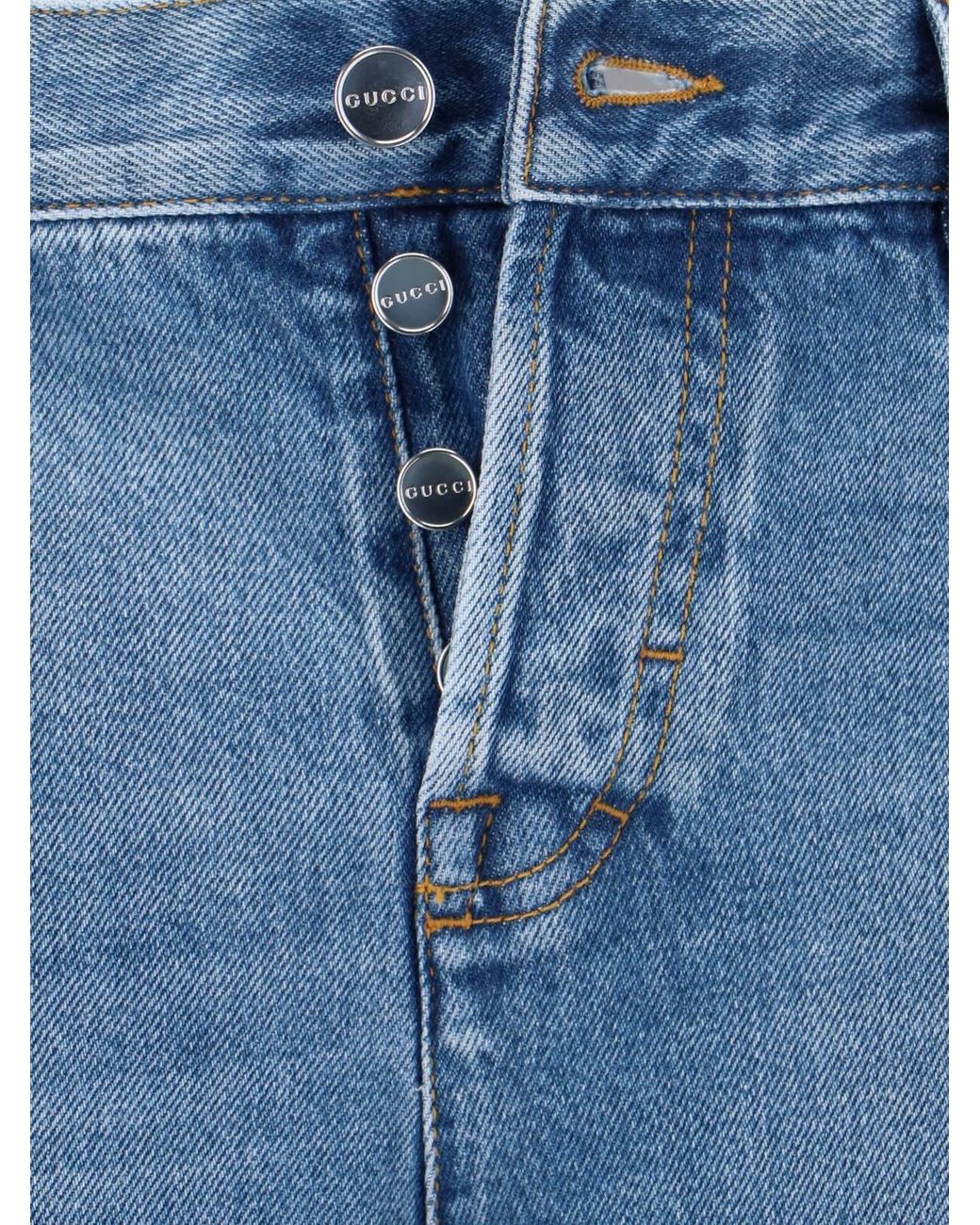 Gucci Blue Straight Jeans