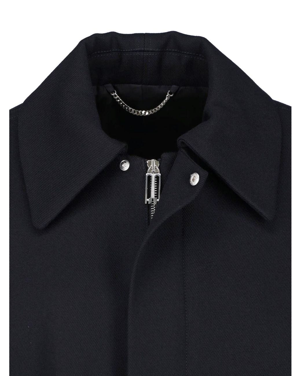 Victoria Beckham Black Cropped Jacket With Wide Collar