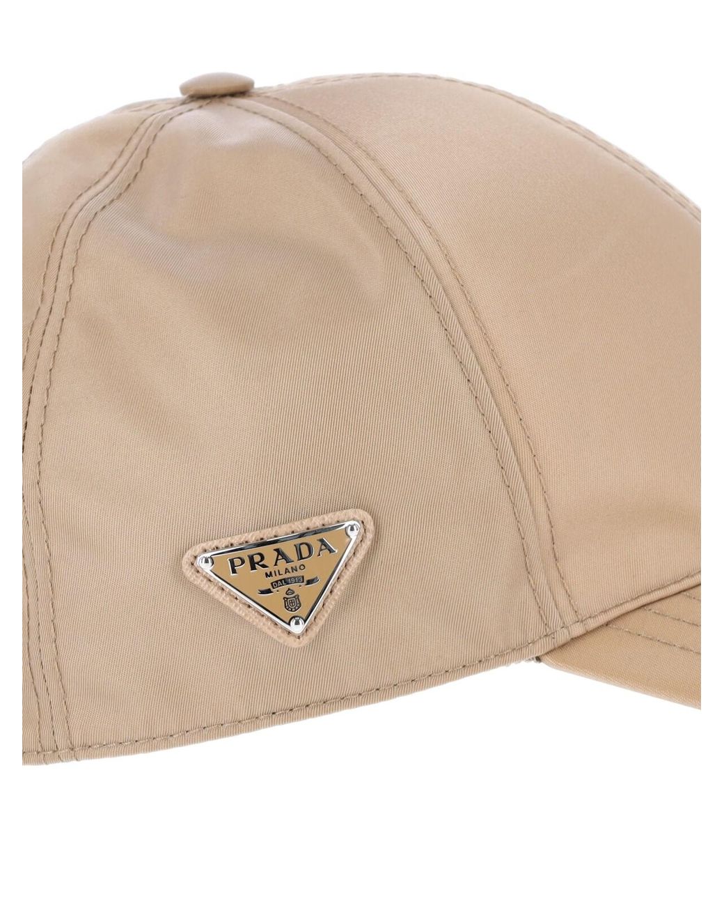Prada Natural Baseball Cap Logo for men