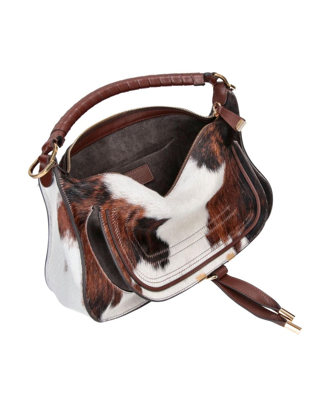 Chloé White Leather Shoulder Bag With Top Handle