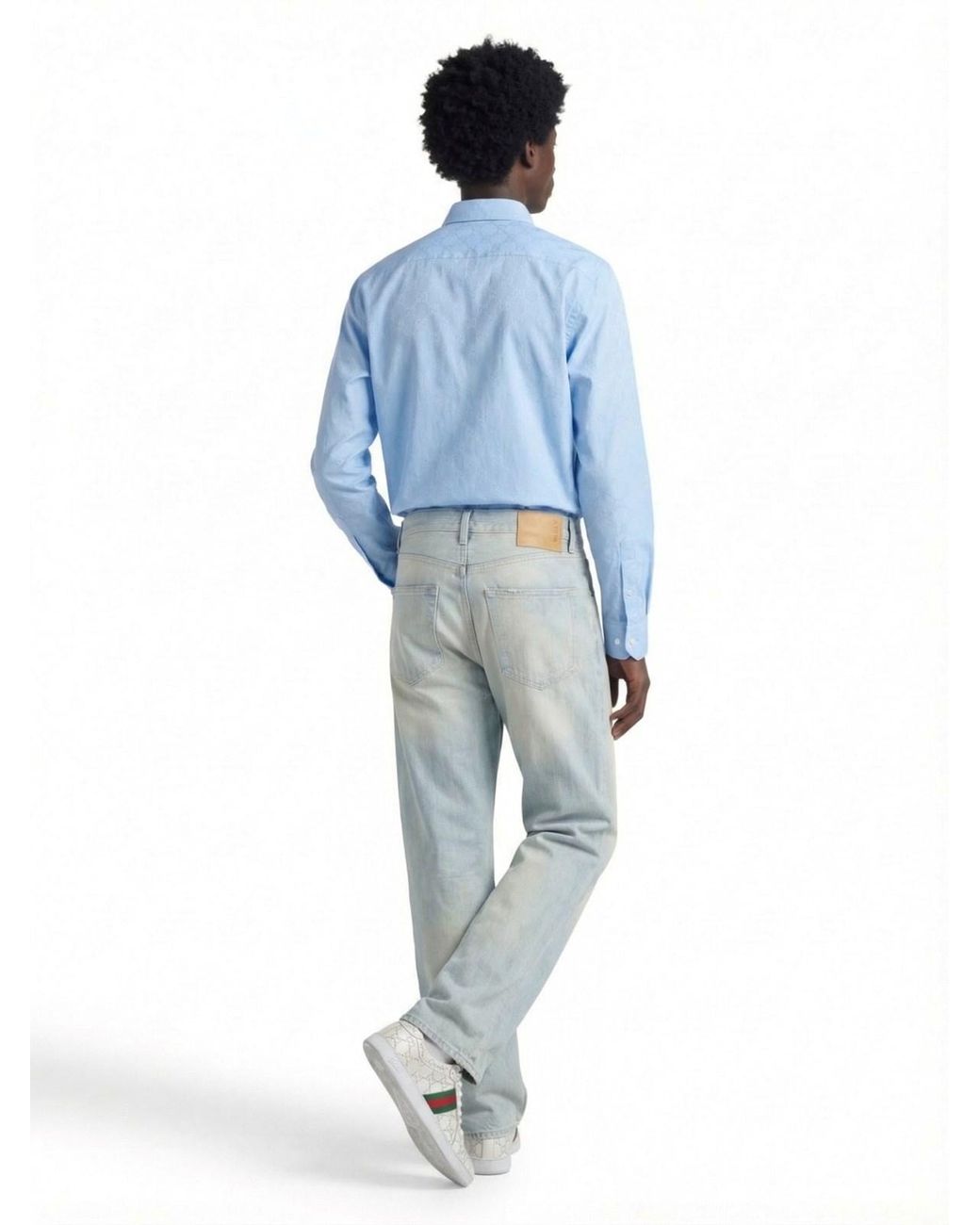 Haikure Blue Wide Jeans "Logan" for men