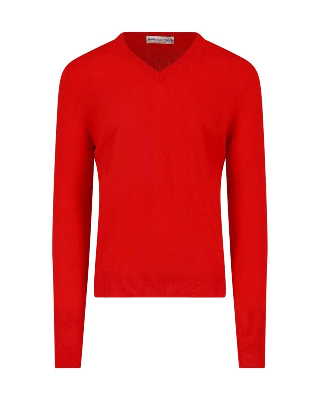 Ballantyne Red Cashmere Sweater for men