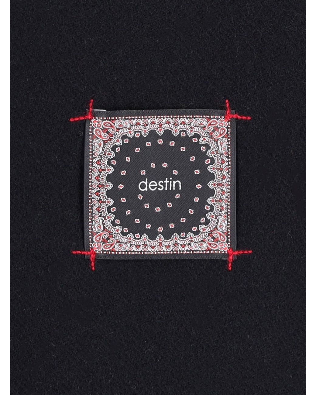 Destin Blue Fringed Scarf for men