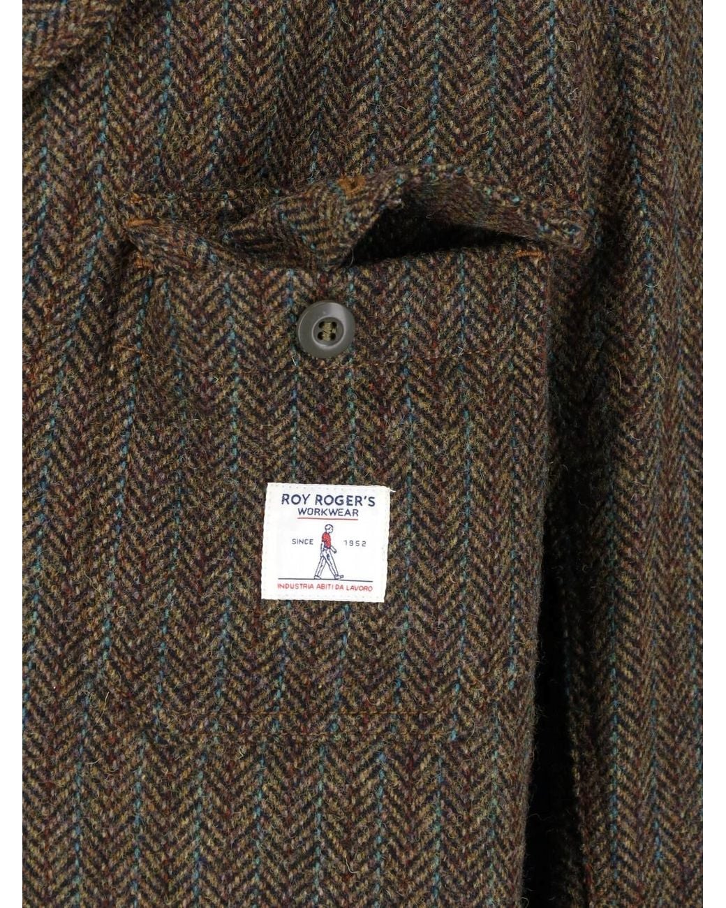 Roy Rogers Brown Wool-Blend Blazer for men