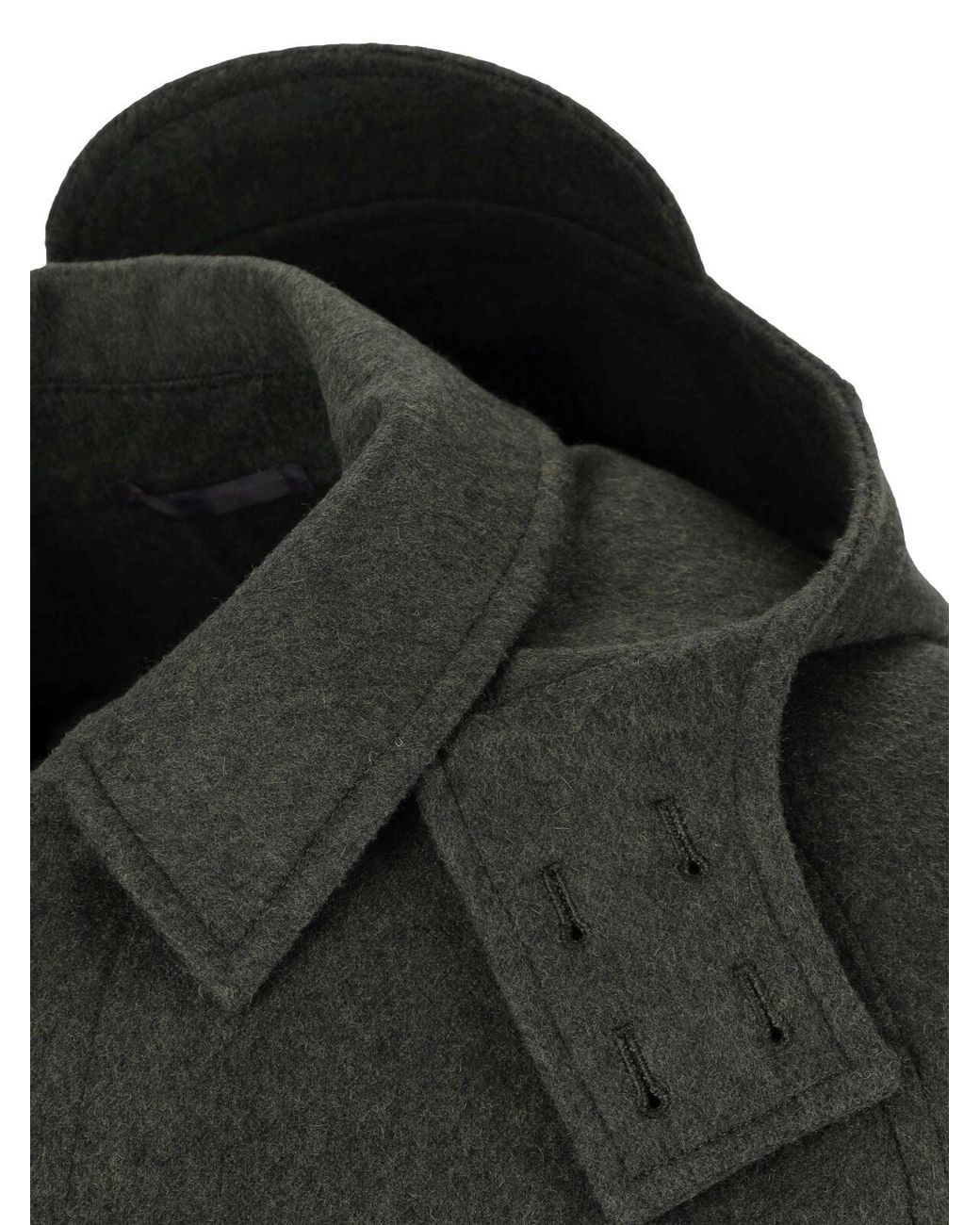 Caruso Black Coat "Foscari" for men