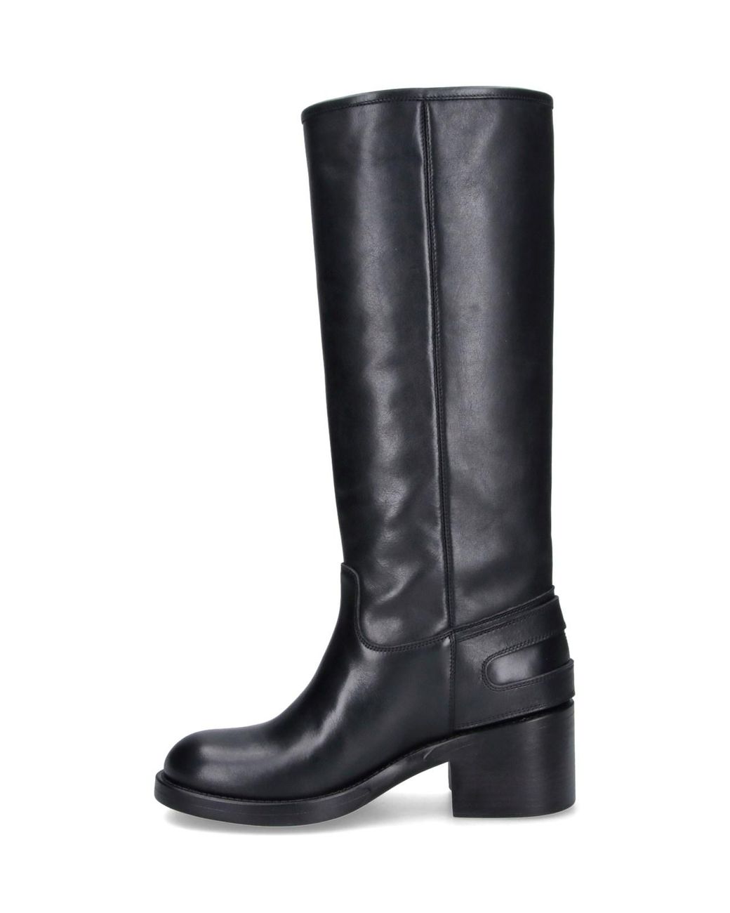 Chloé Black Calf Leather Boots