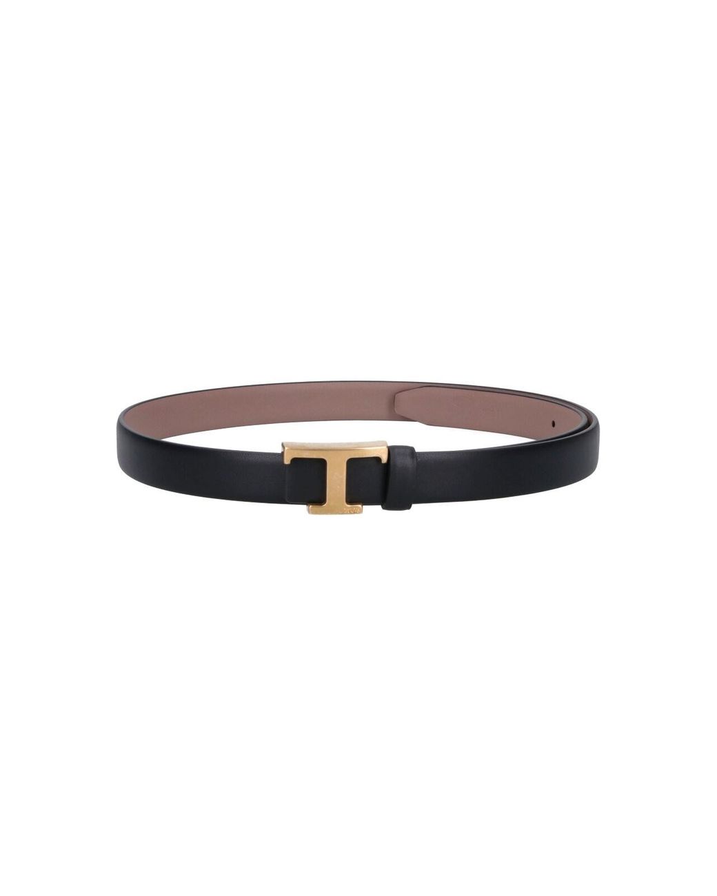Tod's White Italian Calf Leather Belt For