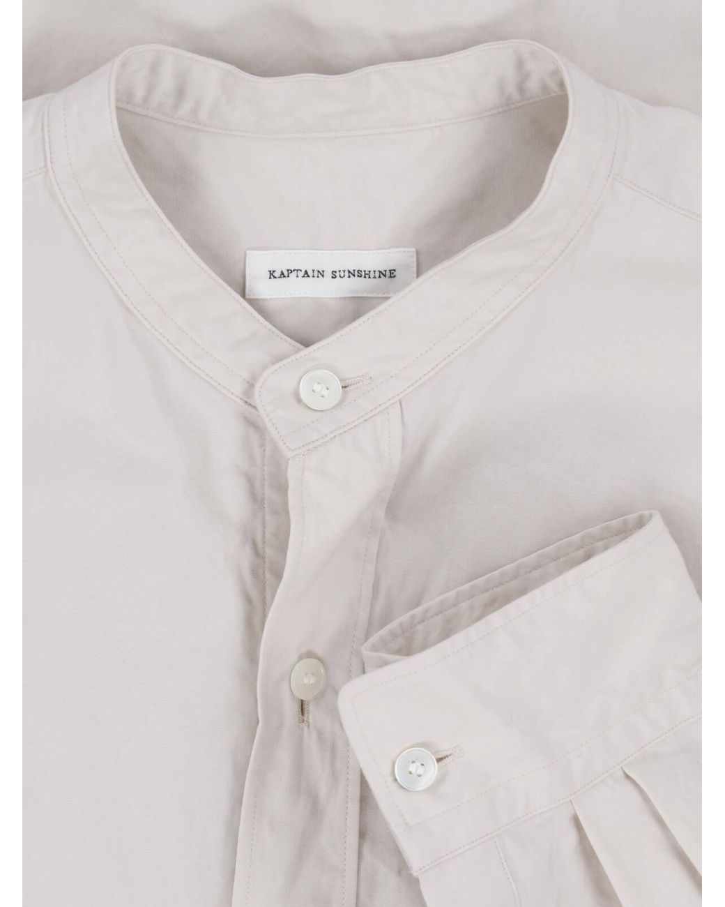 Kaptain Sunshine White Cotton Shirt for men