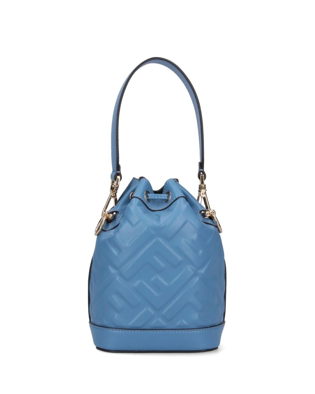 Fendi Blue "Mon Tresor" Mini Bucket Bag