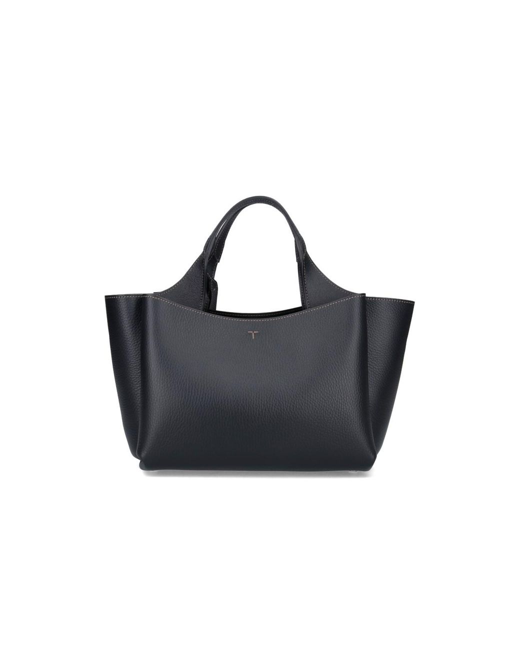 Tod's Blue Logo Plaque Top Handle Bag