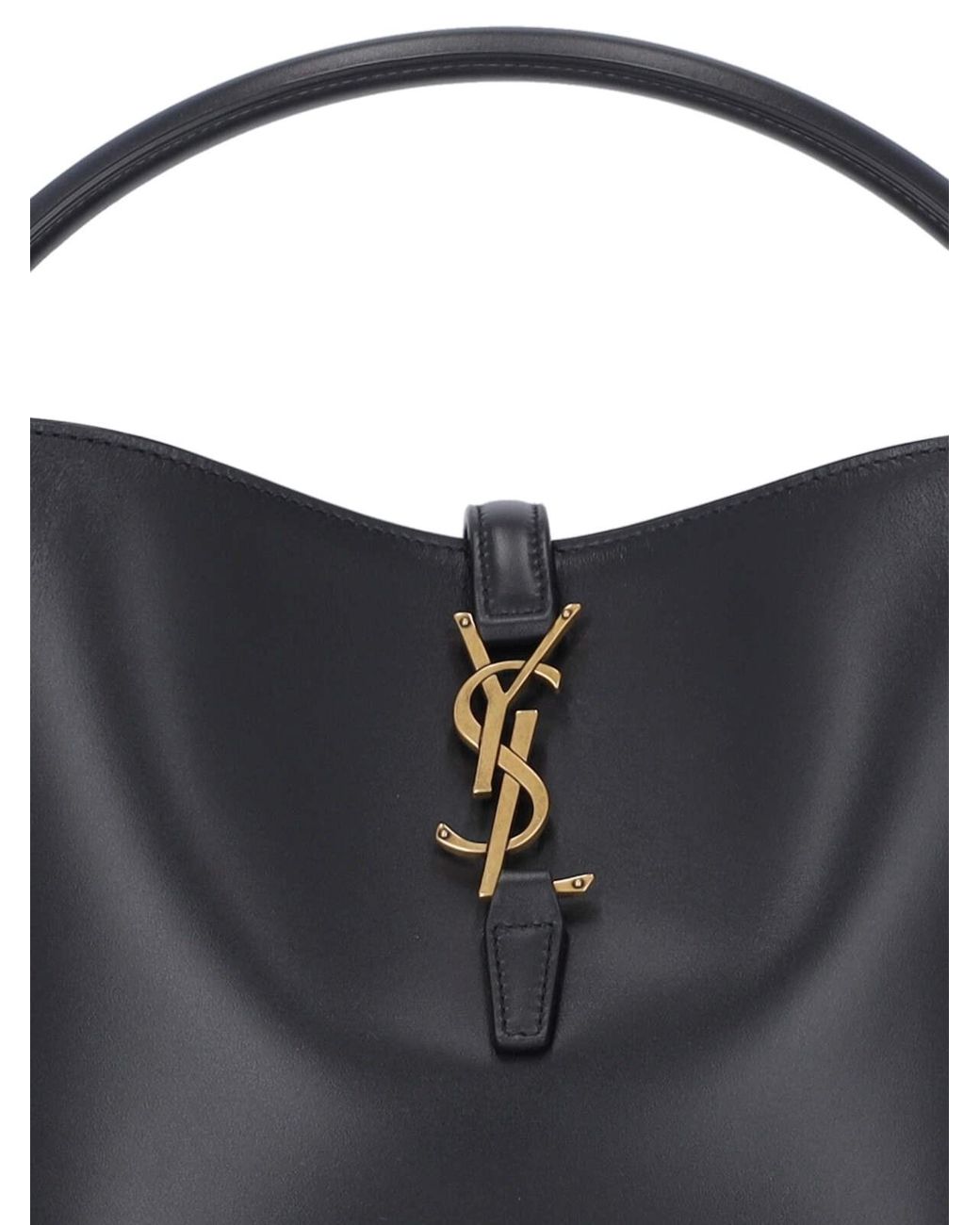 Saint Laurent Blue "Le 37" Bucket Bag