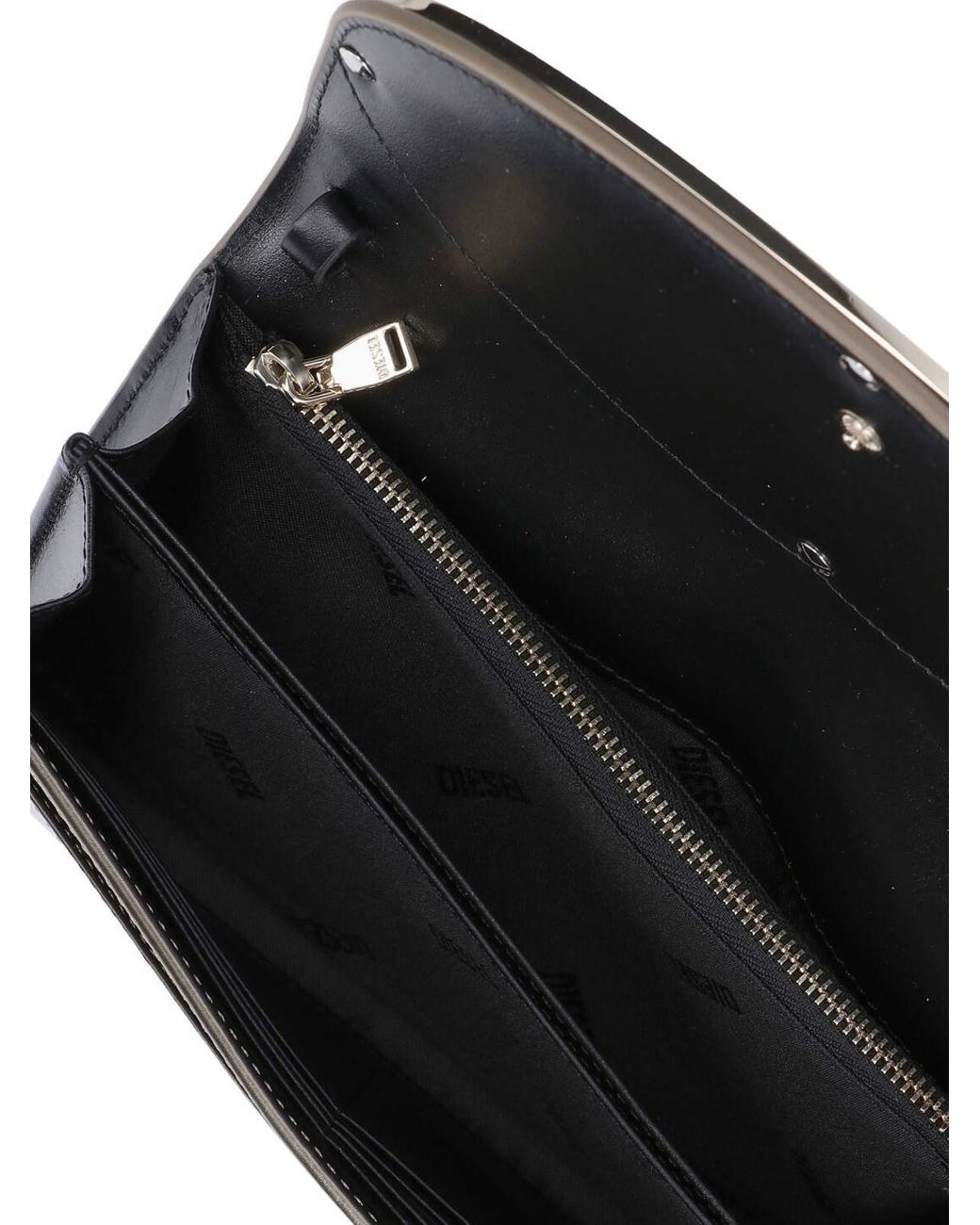 DIESEL White 1Dr Crossbody Wallet