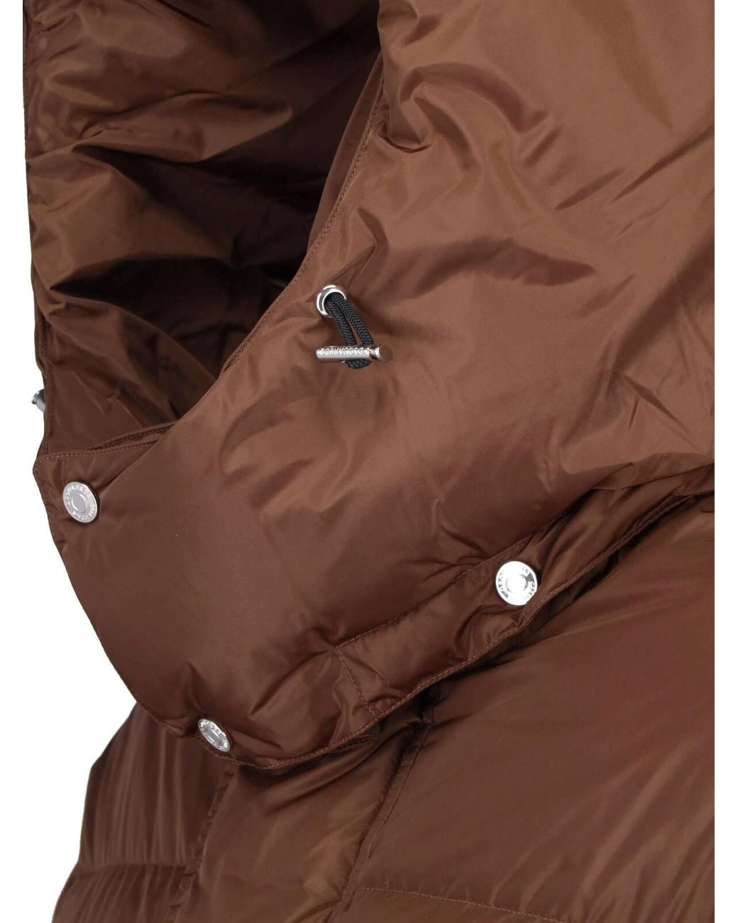 DSquared² Brown Hooded Puffer Jacket for men