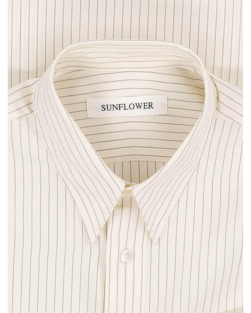 sunflower White Striped Shirt for men