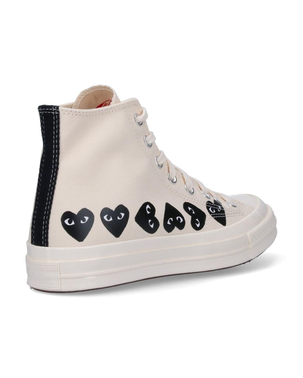COMME DES GARÇONS PLAY White "Converse Multi Heart Chuck 70" Sneakers