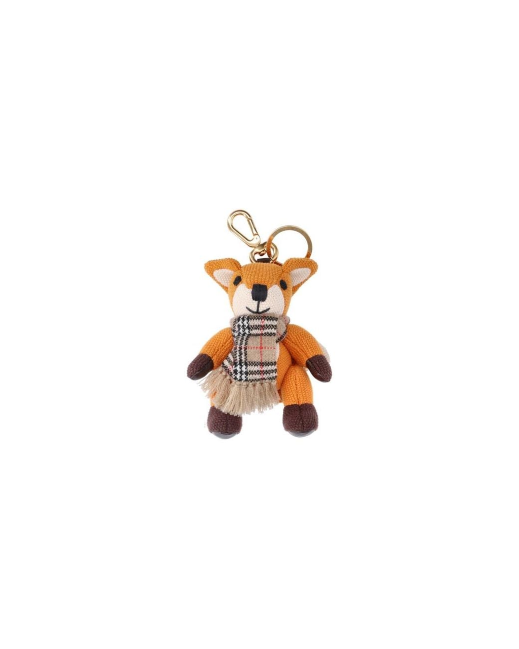 Burberry White Fox Keychain Charm