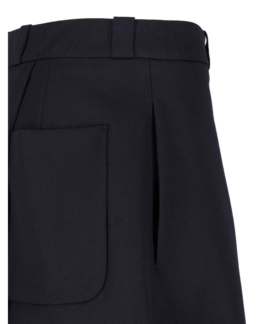 Our Legacy Blue Virgin Wool Gabardine Skirt