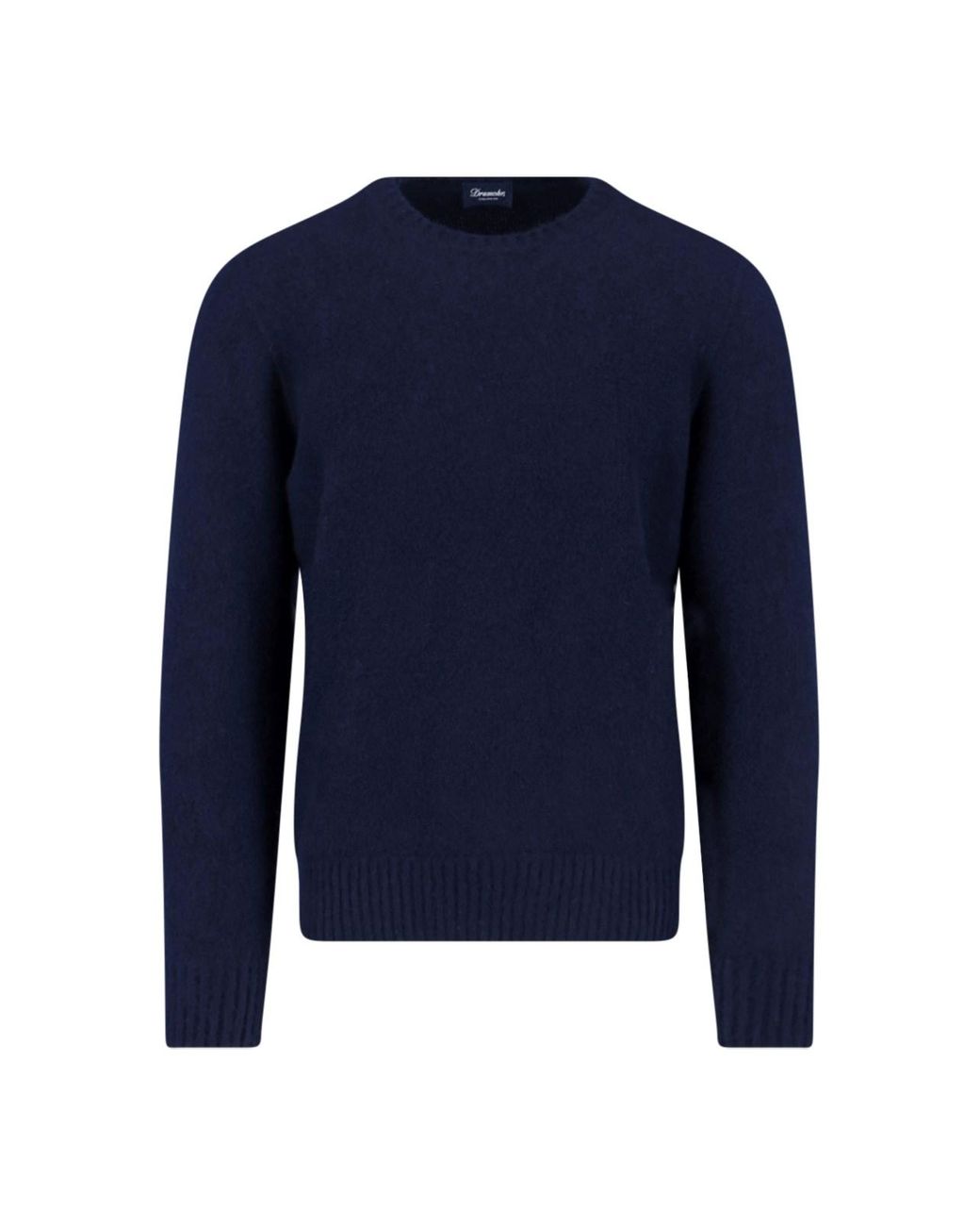 Drumohr Blue Cashmere Sweater for men
