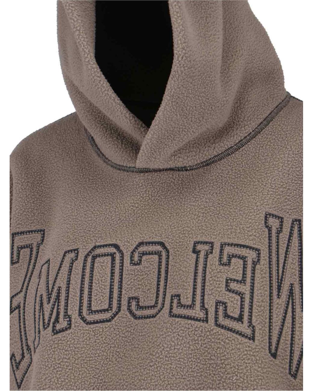 MM6 by Maison Margiela Brown Teddy Taupe Fabric Hoodie