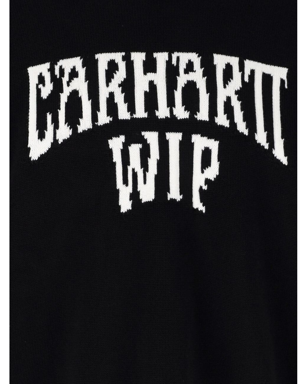 Carhartt Black Sweater "Deck" for men