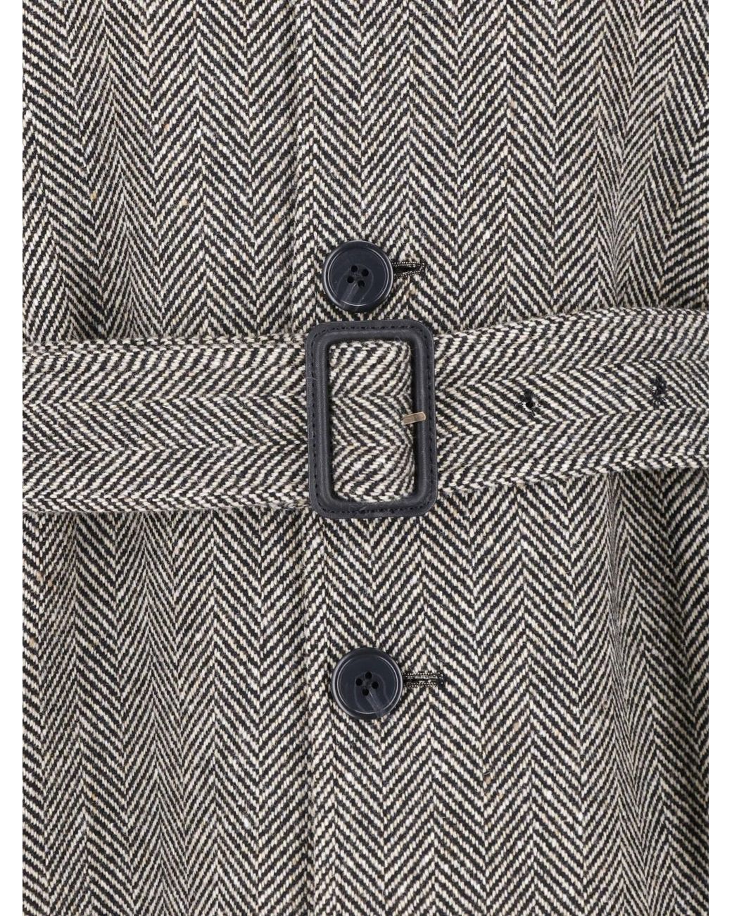Polo Ralph Lauren Gray Herringbone Long Coat