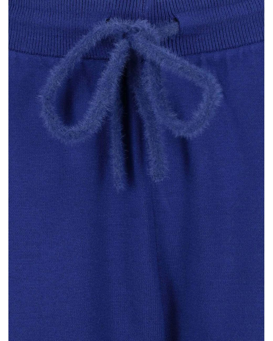 Adidas Blue Wide-Leg Track Pants