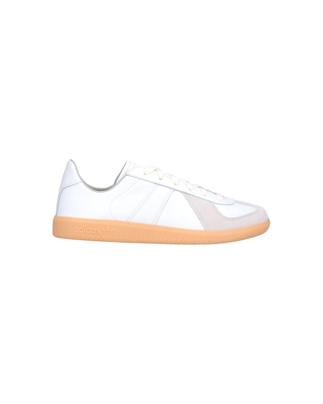 Adidas White Classic Low-Top Leather Sneakers