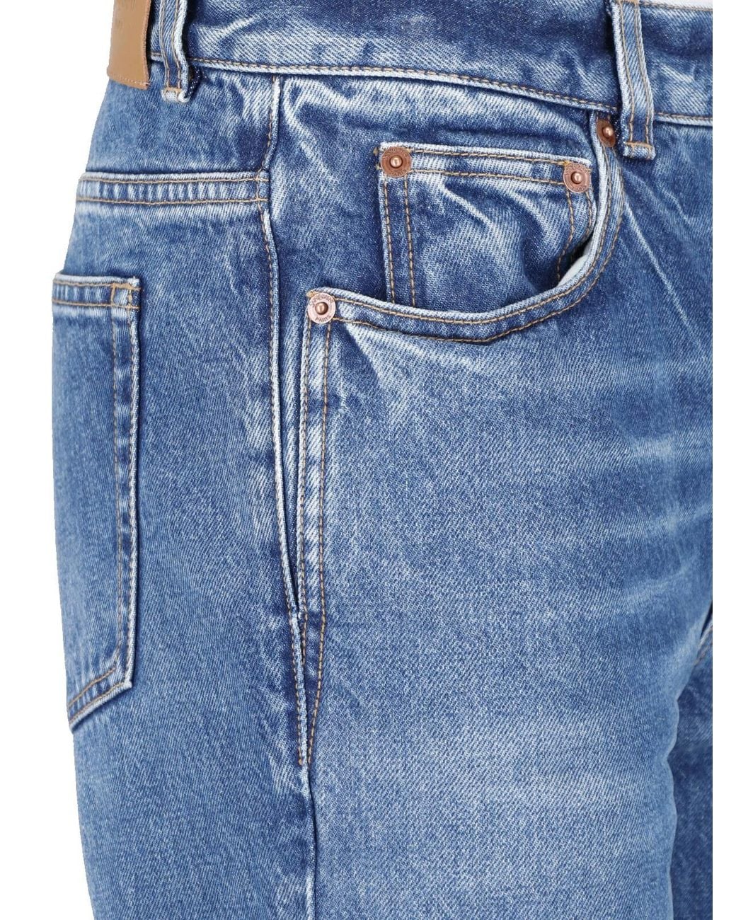 Saint Laurent Blue Straight Jeans