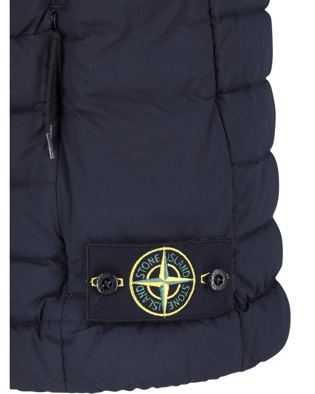 Stone Island Blue Vest "Seamless Tunnel" for men