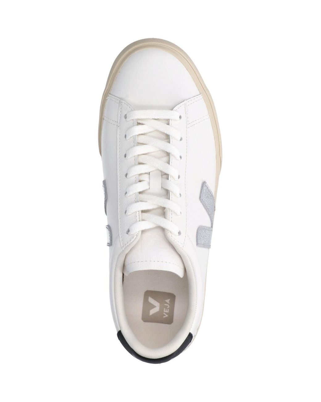 Veja White Low-Top Leather Sneaker