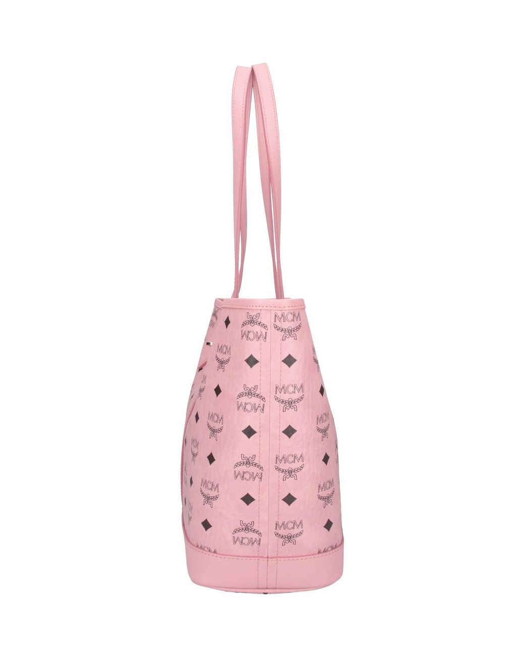 MCM Pink Logo-Print Tote Bag