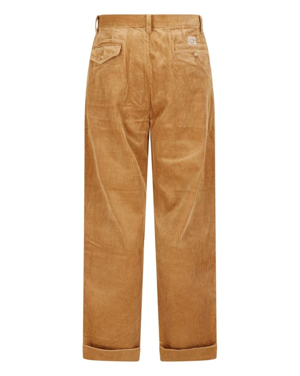 Polo Ralph Lauren Natural Corduroy Pleated Trousers for men
