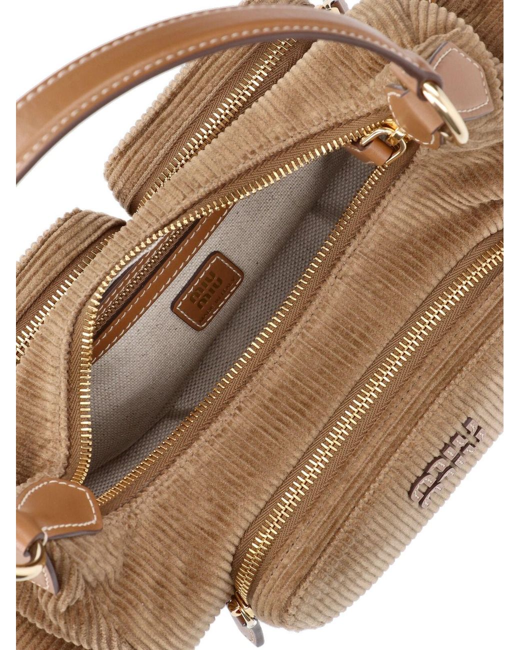 Miu Miu Brown Shoulder Bag "Pocket"