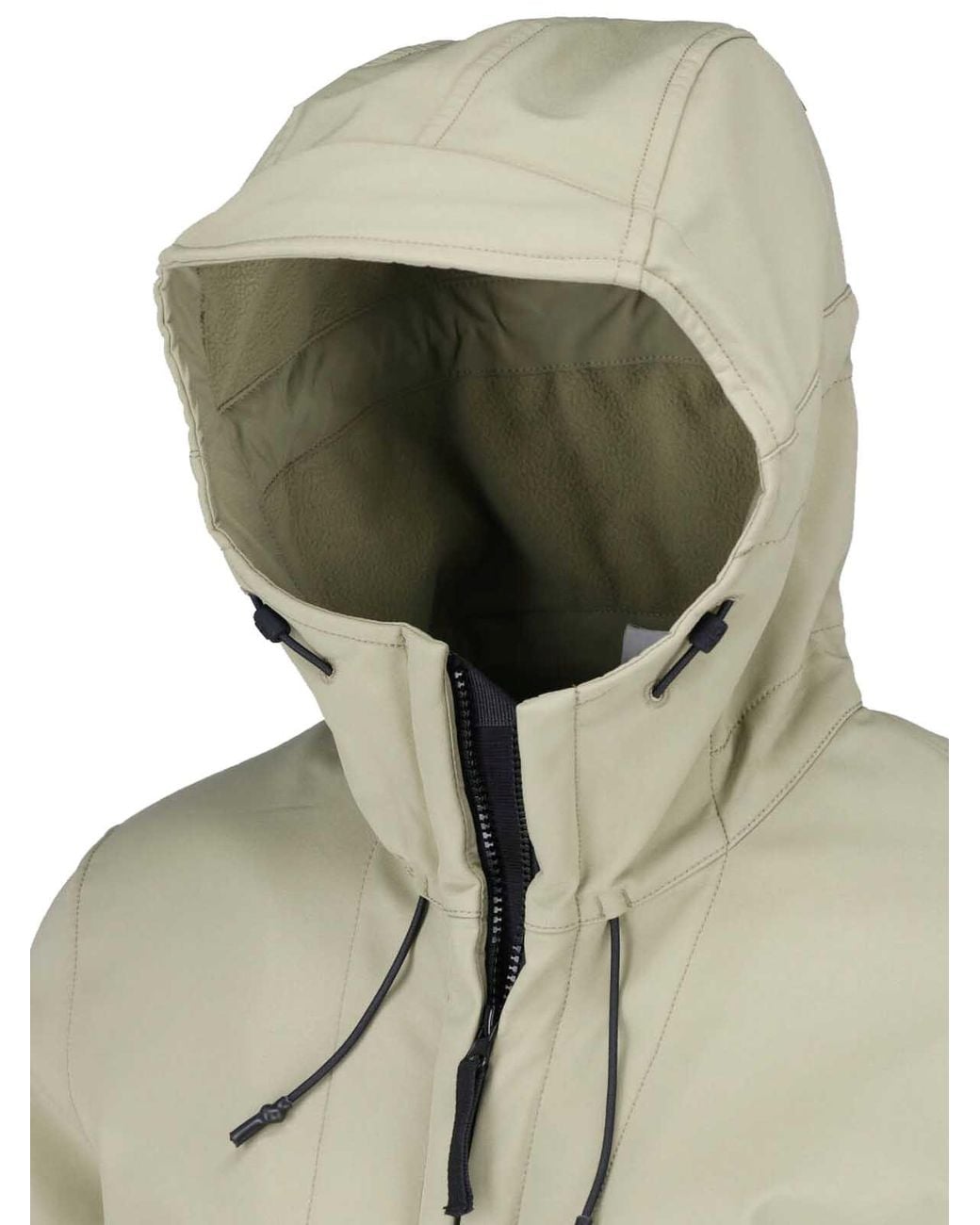 Stone Island Green Hooded Jacket "Softshell-R_E.Dye" for men